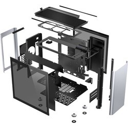 Корпуса Jonsplus i 400 Tempered Glass Silver