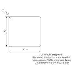 Кухонные мойки Reginox Ohio 50x40 TapWing R15698