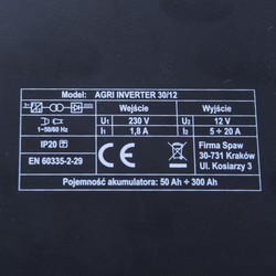 Пуско-зарядные устройства Magnum AGRI Inverter 30/12