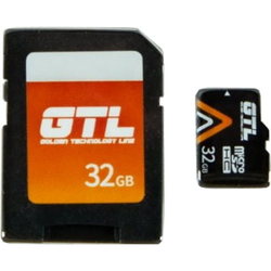 Карты памяти GTL microSDHC class 10 UHS-I 32GB + SD adapter