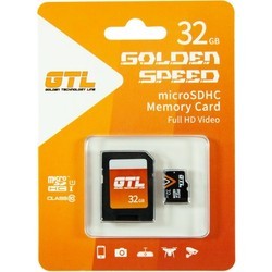 Карты памяти GTL microSDHC class 10 UHS-I 64GB + SD adapter