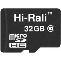 Карты памяти Hi-Rali microSDHC class 10 32GB