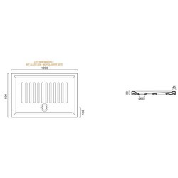 Душевые поддоны Catalano Verso 100x70 170100H600