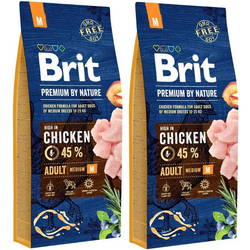 Корм для собак Brit Premium Adult M 30 kg