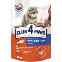 Корм для кошек Club 4 Paws Adult Cod Fish in Jelly 1.9 kg