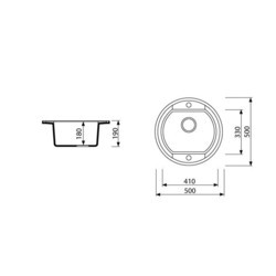 Кухонная мойка Marmorin Otago 5058030 (графит)