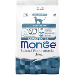 Корм для кошек Monge Speciality Line Monoprotein Sterilised Trout 0.4 kg