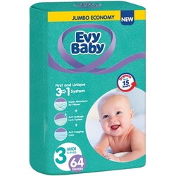Подгузники (памперсы) Evy Baby Diapers 3 / 64 pcs