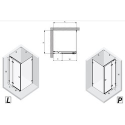 Душевые кабины New Trendy Avexa R 80x120 EXK-1466