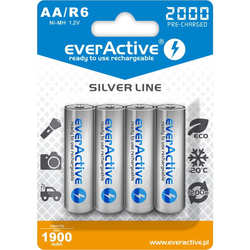 Аккумуляторы и батарейки everActive Silver Line 4xAA 2000 mAh