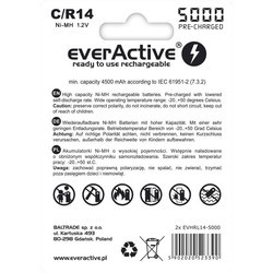 Аккумуляторы и батарейки everActive Professional Line 2xC 5000 mAh