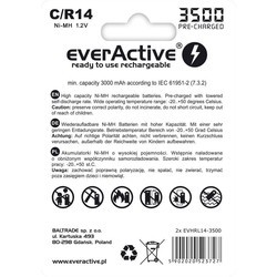 Аккумуляторы и батарейки everActive Silver Line 2xC 3500 mAh