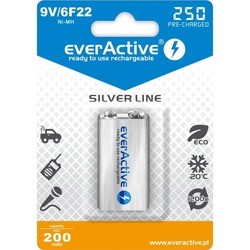Аккумуляторы и батарейки everActive Silver Line 1xKrona 250 mAh
