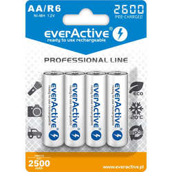 Аккумуляторы и батарейки everActive Professional Line 4xAA 2600 mAh