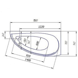 Ванны Redokss Palermo 150x70