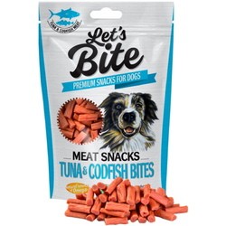 Корм для собак Brit Lets Bite Meat Snacks Tuna with Codfish Bites 0.08 kg