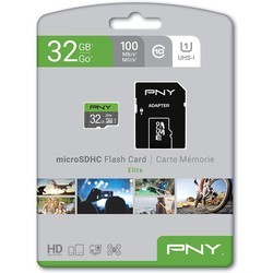 Карты памяти PNY Elite microSDXC Class 10 U1 128Gb