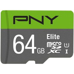 Карты памяти PNY Elite microSDXC Class 10 U1 64Gb