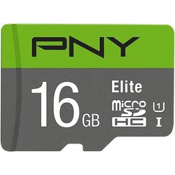 Карты памяти PNY Elite microSDHC Class 10 U1 16Gb