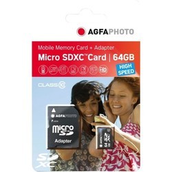 Карты памяти Agfa MicroSDXC 64Gb