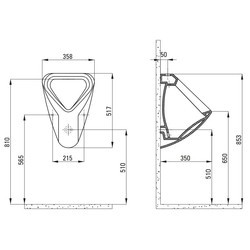 Писсуары Deante Peonia CDE 6P3W