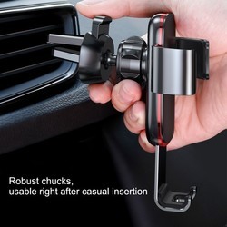 Держатели и подставки BASEUS Metal Age Gravity Car Mount Air Outlet Version