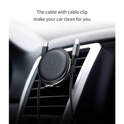 Держатели и подставки BASEUS Magnetic Air Vent Car Mount with Cable Clip