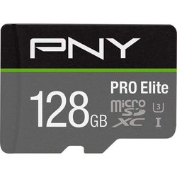 Карты памяти PNY PRO Elite Class 10 U3 V30 microSDXC 128Gb