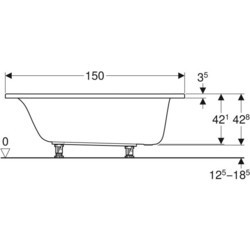 Ванны Geberit Selnova 160x75 554.283.01.1