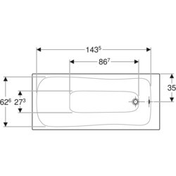 Ванны Geberit Selnova 160x70 554.282.01.1