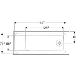 Ванны Geberit Tawa Slim rim 180x80 554.122.01.1