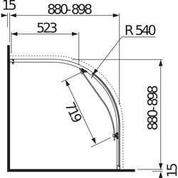 Душевые кабины Jika Cubito Pure H2502420026661