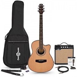 Акустические гитары Gear4music Roundback Electro Acoustic Guitar Amp Pack