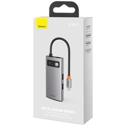 Картридеры и USB-хабы BASEUS Metal Gleam Series 4-in-1 Multifunctional Type-C Hub