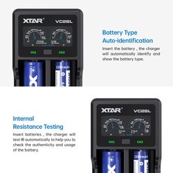 Зарядки аккумуляторных батареек XTAR VC2SL