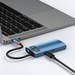 Картридеры и USB-хабы BASEUS Metal Gleam Series 6-in-1 Multifunctional Type-C Hub