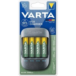 Зарядки аккумуляторных батареек Varta Eco Charger + 4xAA 2100 mAh