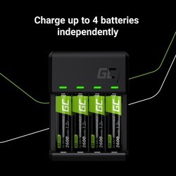Зарядки аккумуляторных батареек Green Cell VitalCharger + 4xAAA 800 mAh