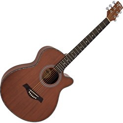 Акустические гитары Gear4music Single Cutaway Acoustic Guitar Sapele-Mahogany