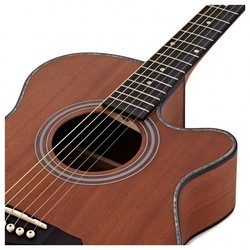Акустические гитары Gear4music Single Cutaway Acoustic Guitar Sapele-Mahogany