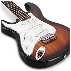 Электро и бас гитары Gear4music 3/4 LA Left Handed Electric Guitar Miniamp Pack