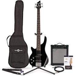 Электро и бас гитары Gear4music Chicago Left Handed Bass Guitar 35W Amp Pack