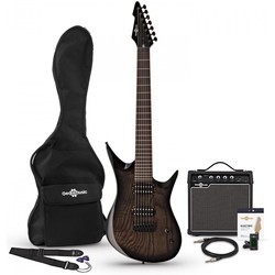 Электро и бас гитары Gear4music Harlem 7 Electric Guitar 15W Amp Pack
