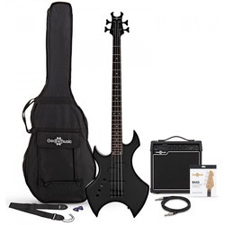 Электро и бас гитары Gear4music Harlem X Left Handed Bass Guitar 15W Amp Pack