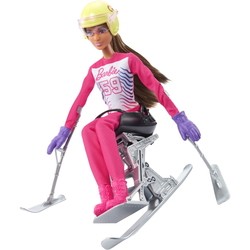 Куклы Barbie Winter Sports Para Alpine Skier Brunette HCN33