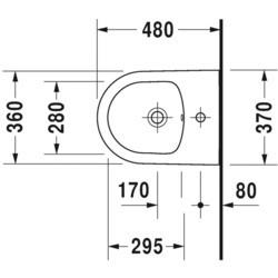 Биде Duravit Me by Starck 2290150000