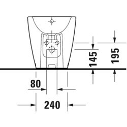 Биде Duravit D-Neo 2295100000