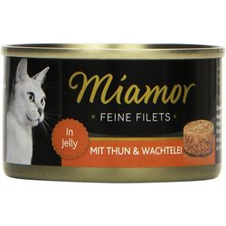 Корм для кошек Miamor Fine Fillets in Jelly Tuna/Quail Egg 0.1 kg