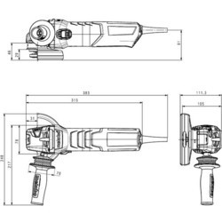 Шлифовальные машины Metabo WE 19-125 Q M-Brush 613105000