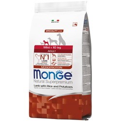 Корм для собак Monge Speciality Mini Adult Lamb/Rice/Potatoes 15 kg